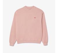 Lacoste Mens Loose Fit Natural Dye Sweatshirt in Pink Cotton - Size X-Small