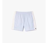 Lacoste Mens Mid Length Swim Trunks in Light Blue - Size Small