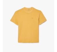 Lacoste Mens Natural Dyed Cotton T-Shirt in Orange - Size X-Small