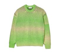 Lacoste Mens Ombre Crew Neck Relaxed Fit Sweatshirt - Green/Black - XL - Green/Black - 32% Wool/28% Acrylic/28% Rayon/12% Polyester