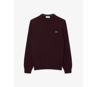 Lacoste Mens Organic Cotton Crew Neck Sweater - Dark Burgundy 3KE