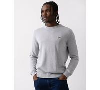 Lacoste Mens Organic Cotton Crew Neck Sweater - Silver Chine CCA