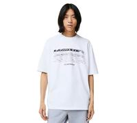 Lacoste Mens Organic Cotton Loose Fit T-Shirt - White - XXL - White
