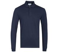 LACOSTE MEN'S PARIS LONG SLEEVED POLO SHIRT IN NAVY BLUE BNWT