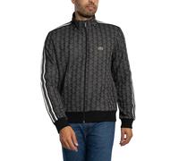 Lacoste Men's Paris Jacquard Vintage Track Top - Black/Grey - Size: LARGE