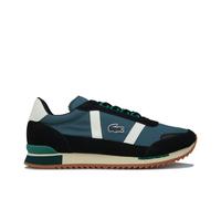 Lacoste Mens Partner Retro Trainers in Green Leather - Size UK 8