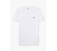 LACOSTE Mens Pima Cotton Jersey T-Shirt In White Mens Clothing Size: L, Colour: White Fabric