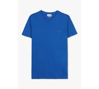 LACOSTE Mens Pima Cotton T-Shirt In Blue Mens Clothing Size: M, Colour: Blue Fabric