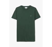 LACOSTE Mens Pima Cotton T-Shirt In Green Mens Clothing Size: L, Colour: Green Fabric