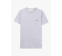 LACOSTE Mens Pima Cotton T-Shirt In Grey Mens Clothing Size: XL, Colour: Grey Fabric