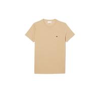 Lacoste Mens Pima T-shirt - Beige Cotton - Size Small