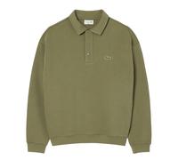 Lacoste Mens Pique Loose Sweatshirt - Green - XS - Green - 52% Cotton/43% Polyester/5% Elastane