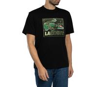 Lacoste Men's Plan Graphic T-Shirt, Black