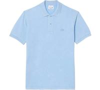 Lacoste Mens Polo Shirt Classic Fit Logo Branded Polo in Washed Effect Pale Blue