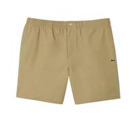 Lacoste Mens Poplin Relaxed Fit Shorts - Beige - S - Beige - 100% Mixed