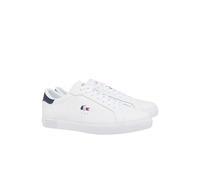 Lacoste Men's Powercourt Sneaker, White, Navy Blue and red, 7.5 UK