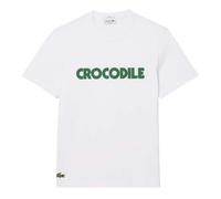 (XXS, White) Lacoste Mens Printed Cotton T-Shirt