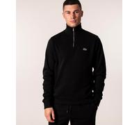 Lacoste Men's Zippered Stand-Up Collar Cotton Sweatshirt Size 6 - XL Black