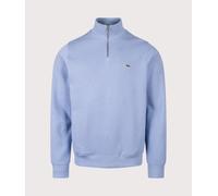 Lacoste Mens Quarter Zip Croc Logo Sweatshirt - Colour: AEY Aphylla - Size: 4/M