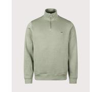 Men's Lacoste Zip-Up High Neck Interlock Sweatshirt Thyme - Tan