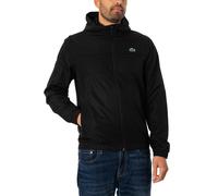 Recycled Fiber Zipped Hooded Jacket Black L