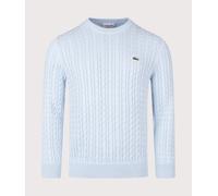 Lacoste Mens Regular Fit Cable Knitted Jumper - Colour: FGI Rill/Green - Size: 5/L