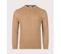 Lacoste Cable Knit Jumper Camel