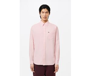 Lacoste Men's Regular Fit Cotton Oxford Shirt - Pink - 15¾" - 40