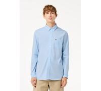 Lacoste Men's Regular Fit Gingham Poplin Shirt - Blue - 17 - 43