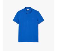 Lacoste Mens Regular-Fit Paris Stretch Piqué Polo Shirt in Blue Cotton - Size Small