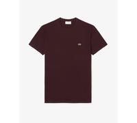 Lacoste Mens Regular Fit Short Sleeve Logo Detail T-Shirt in Wine Cotton - Size X-Large