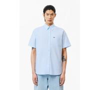 Lacoste Men's Regular Fit Short Sleeved Oxford Shirt - Blue - 45