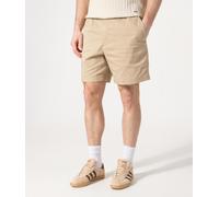 Regular Fit Stretch Cotton Shorts Beige XL
