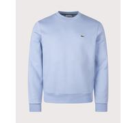 Lacoste Mens Relaxed Fit Brushed Cotton Sweatshirt - Colour: AEY Light Blue - Size: 4/M
