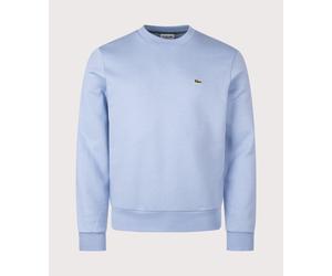 Lacoste Mens Relaxed Fit Brushed Cotton Sweatshirt - Colour: AEY Light Blue - Size: 5/L