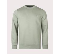Lacoste Mens Relaxed Fit Brushed Cotton Sweatshirt - Colour: S86 Thyme - Size: 5/L 5/L
