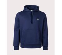 Lacoste Mens Basic Fleece Hoodie Navy L