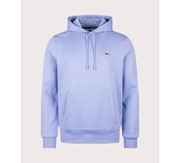 Lacoste Mens Relaxed Fit Brushed Fleece Hoodie - Colour: 5QD Delphinium - Size: 4/M 4/M