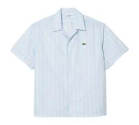 Lacoste Mens Relaxed Fit Short-Sleeved Shirt - Light Blue - 16.5 in - Light Blue