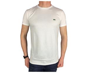 Lacoste Mens S/S Logo Branded T-Shirt in White, BNWT, RRP £50