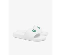 Lacoste Mens Serve Sliders - White/Green 082 - White/Green 082 - UK7 EU41 US8