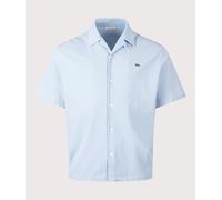 Lacoste Mens Short Sleeve Casual Shirt - Colour: HBA Chambray - Size: 42/L