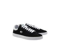 Lacoste Mens Shot Suede Trainers Black/White 11