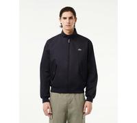 Lacoste Mens Showerproof Cotton Twill Harrington Jacket - Navy Blue HDE - Navy Blue HDE - M
