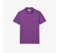Lacoste Mens Slim-Fit Piqué Polo Shirt in Purple Cotton - Size Medium