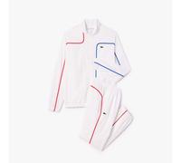 Lacoste Mens Sport Colour Block Tennis Tracksuit in White - Size X-Small