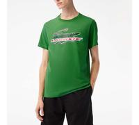 Lacoste Mens Sport Quick Drying Crewneck T-Shirt in Green Cotton - Size X-Small