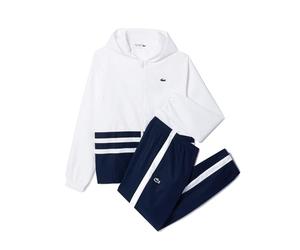 Lacoste Mens Sport Tracksuit White/Navy Blue XS