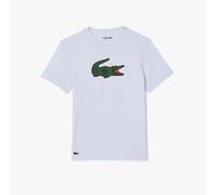 Lacoste Mens Sport Ultra Dry XXL Logo T-Shirt in White Polycotton - Size Small