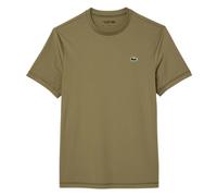 Lacoste Mens Stretch Jersey Slim Sports T-Shirt - Khaki - S - Khaki